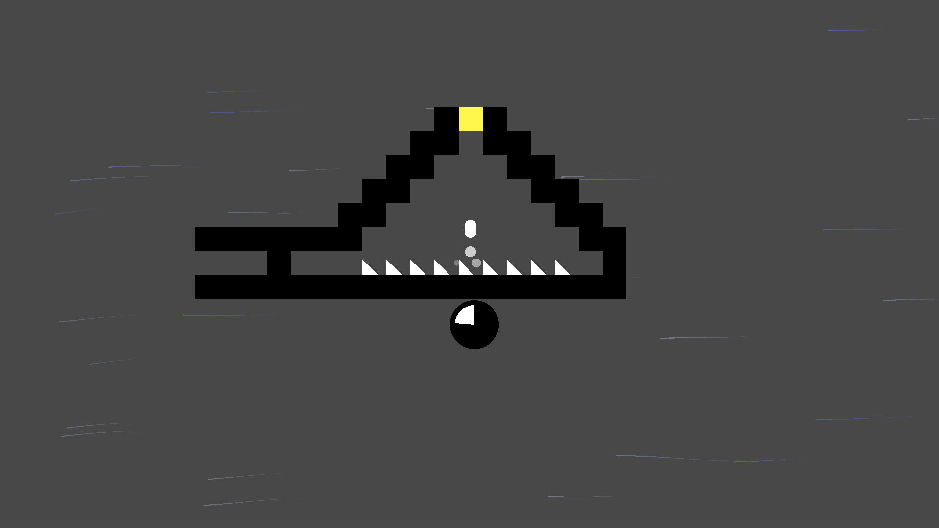 Pyramid looking level