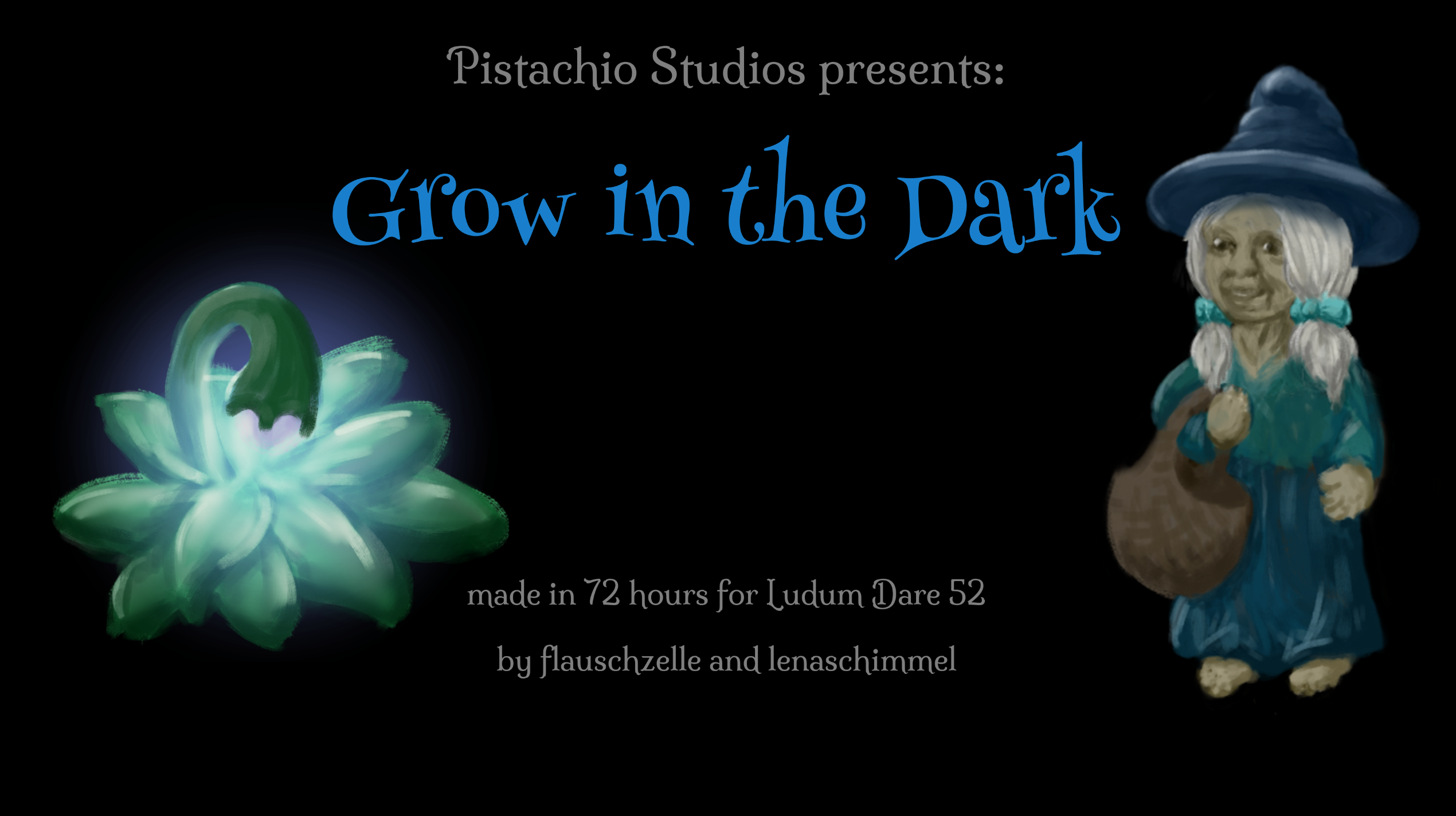 Grow In The Dark - Title screen